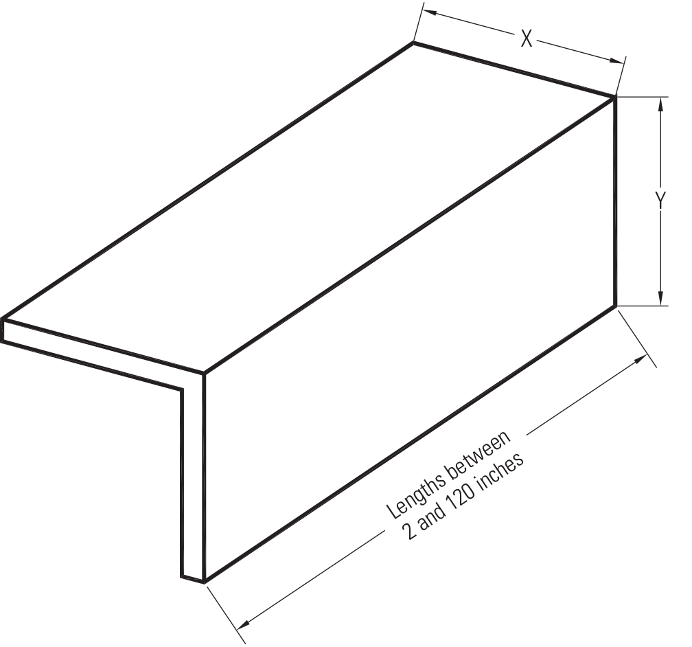 Angle – 1.5 x 1.5 x 18 mil