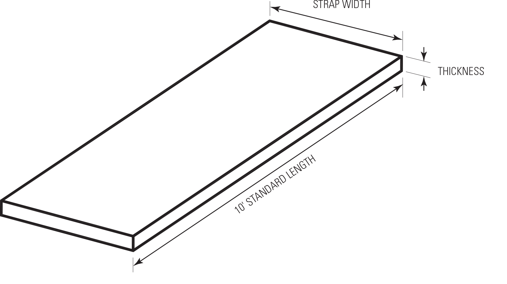 Flat Strap 2″ x 18 mil
