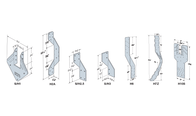 S/H and H Seismic and Hurricane Ties