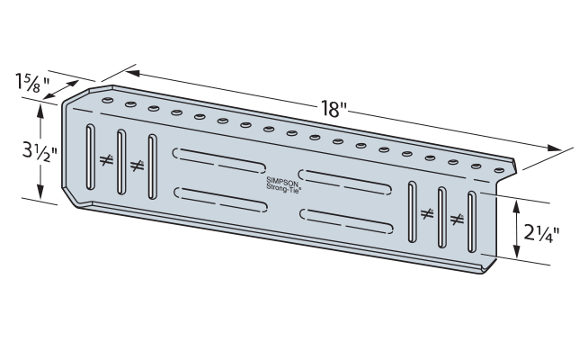 SSB Bypass Framing Slide-Clip Strut Connector