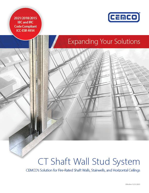 CT Shaft Wall Stud Catalog Cover 1
