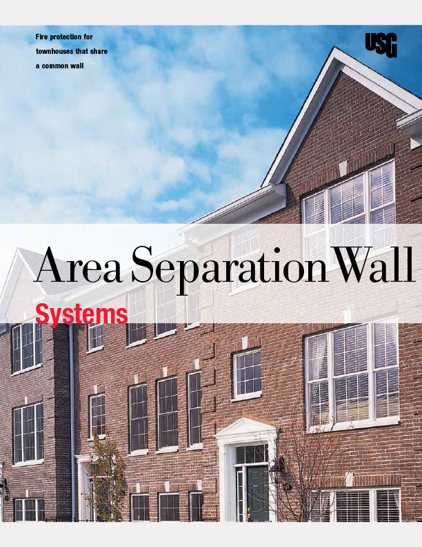 USG Area Separation Wall Systems Catalog CVR