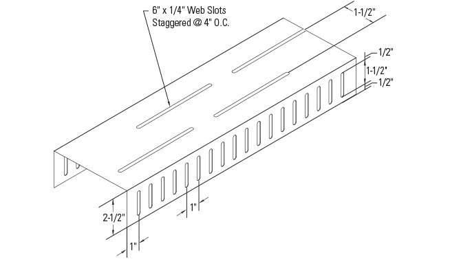 CST Slotted Track with 6″ Drift Slots